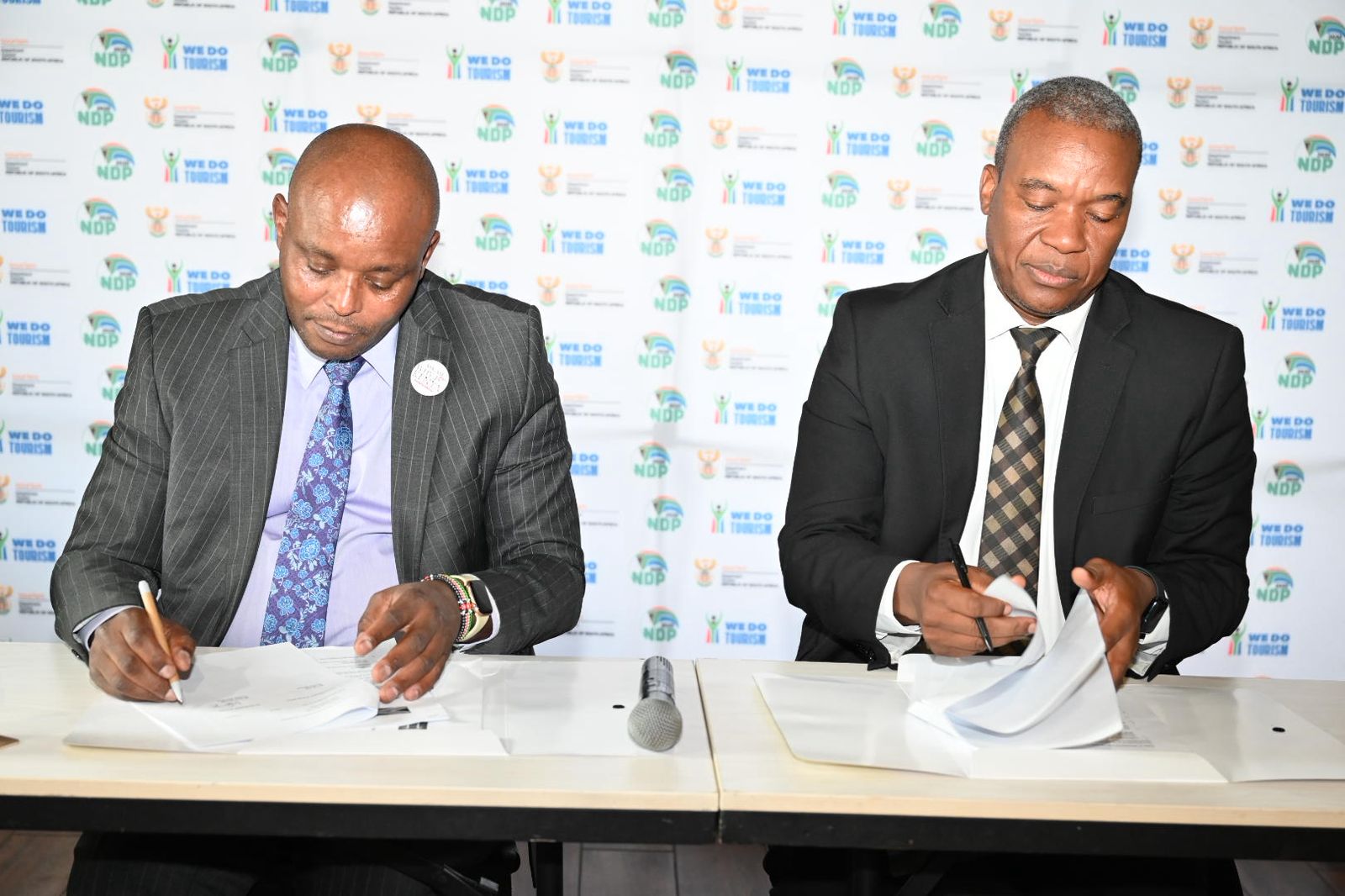 Tourism Secretary David Gitonga and Mr. Nkhumeleni Victor Vele, Director General of the South African Department of Tourism Write Ups