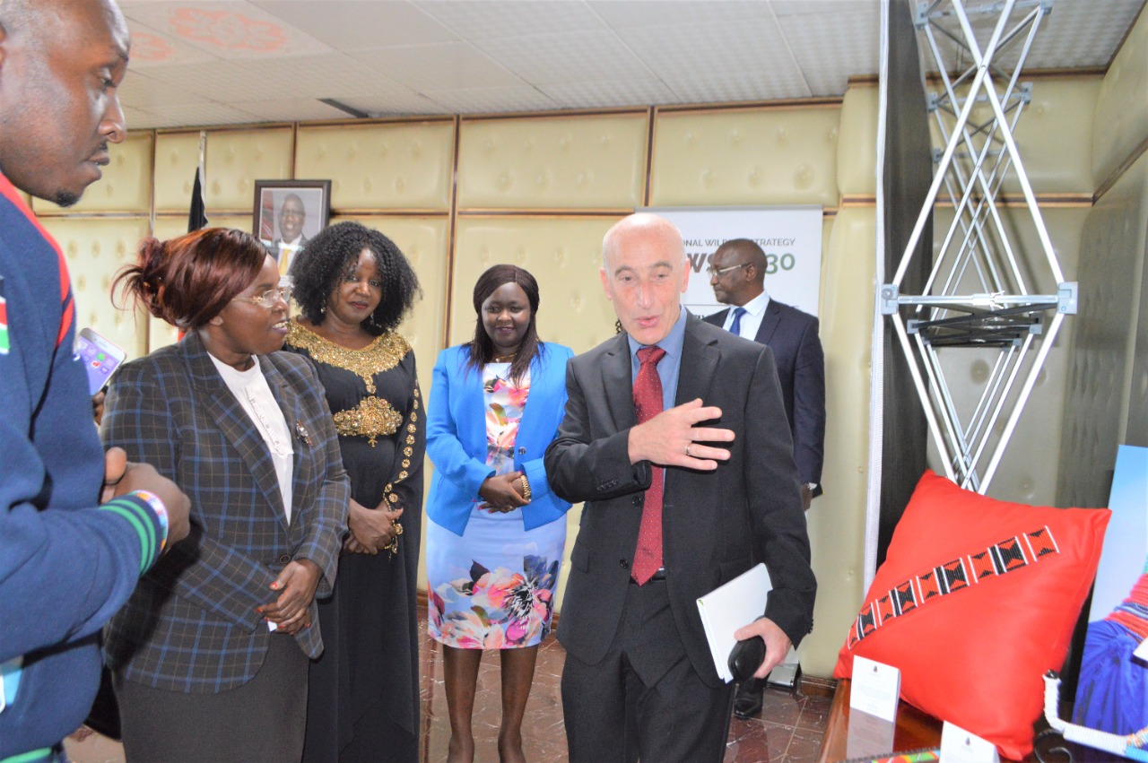 Image of CS,PS and Ambassador of Israel to Kenya