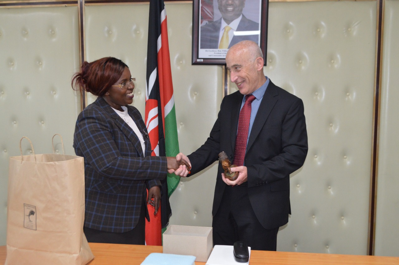 Image of CS with Amb. of Israel to Kenya,Michael Lotem