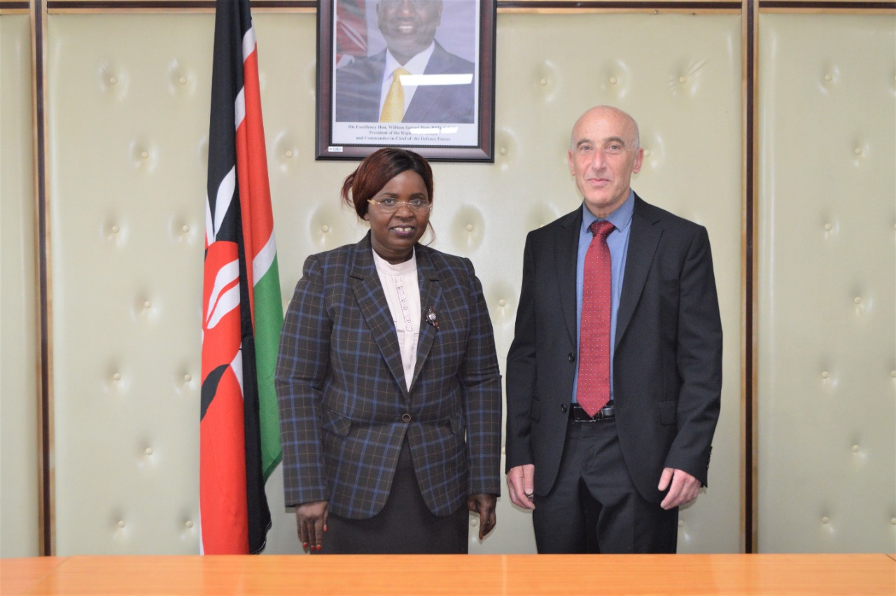 CS Malonza’s Meeting With The Ambassador Of Israel To Kenya, AMB. Michael Lotem