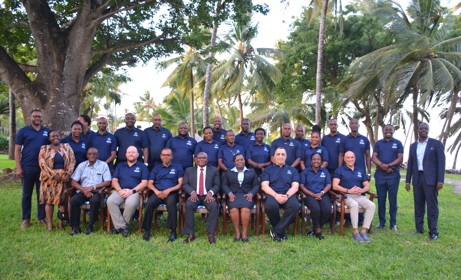 Group photo of CS Malonza with the delegates at the Lusaka Agreement Cooperative Enforcement Operations Directed at Illegal Trade in Wild Fauna and Flora Workshop.