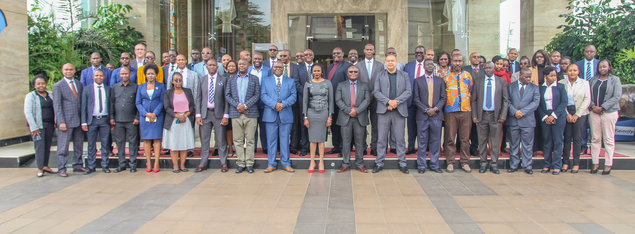 Principal Secretary, Wildlife, Ms. Silvia Museiya posing a photo with delegates during the Extraordinary meeting of the 13th Lusaka Agreement Governing Council.