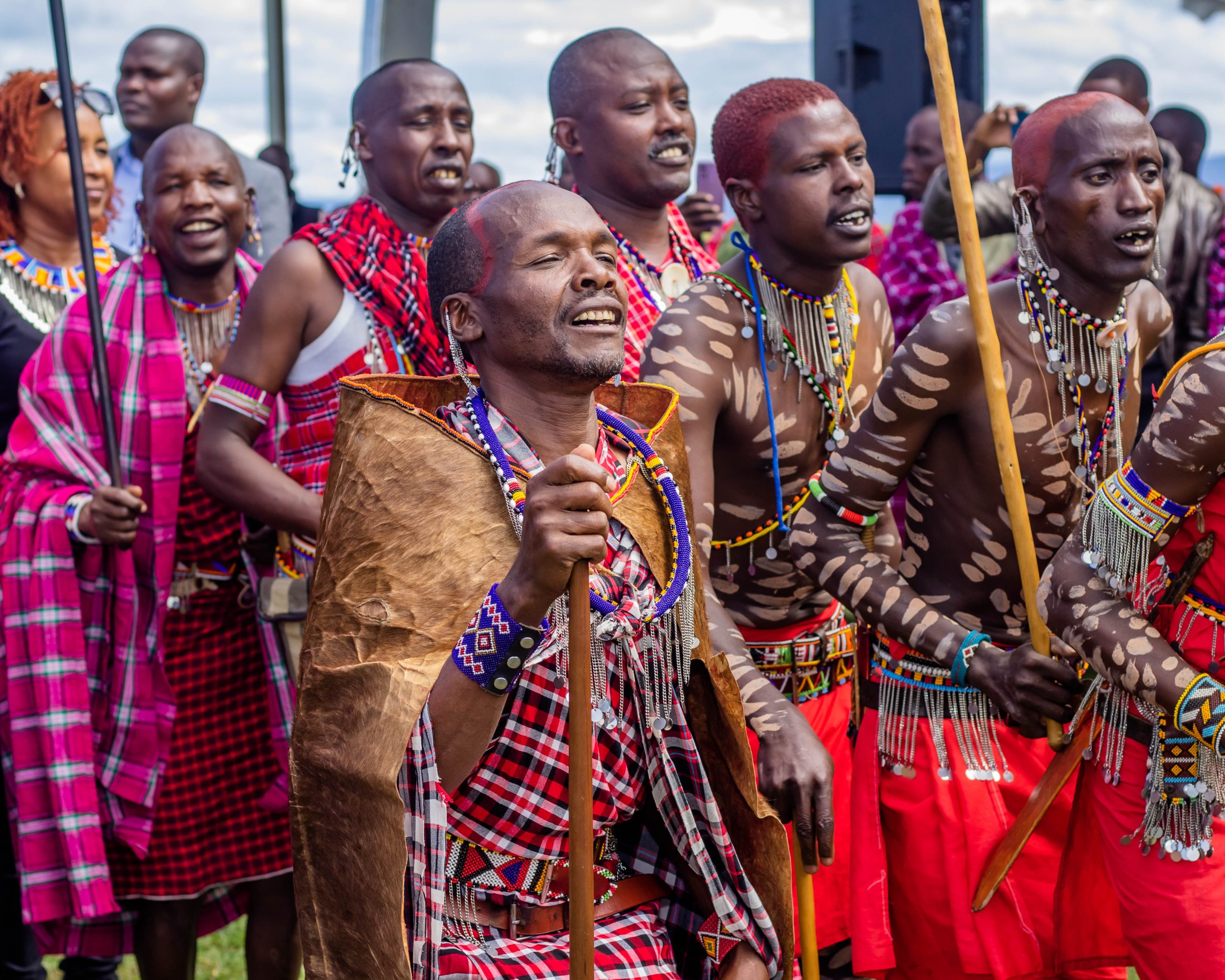 Cultural dancers during the 10th anniversary of the Maasai Mara Wildlife Conservancies, in Narok County.