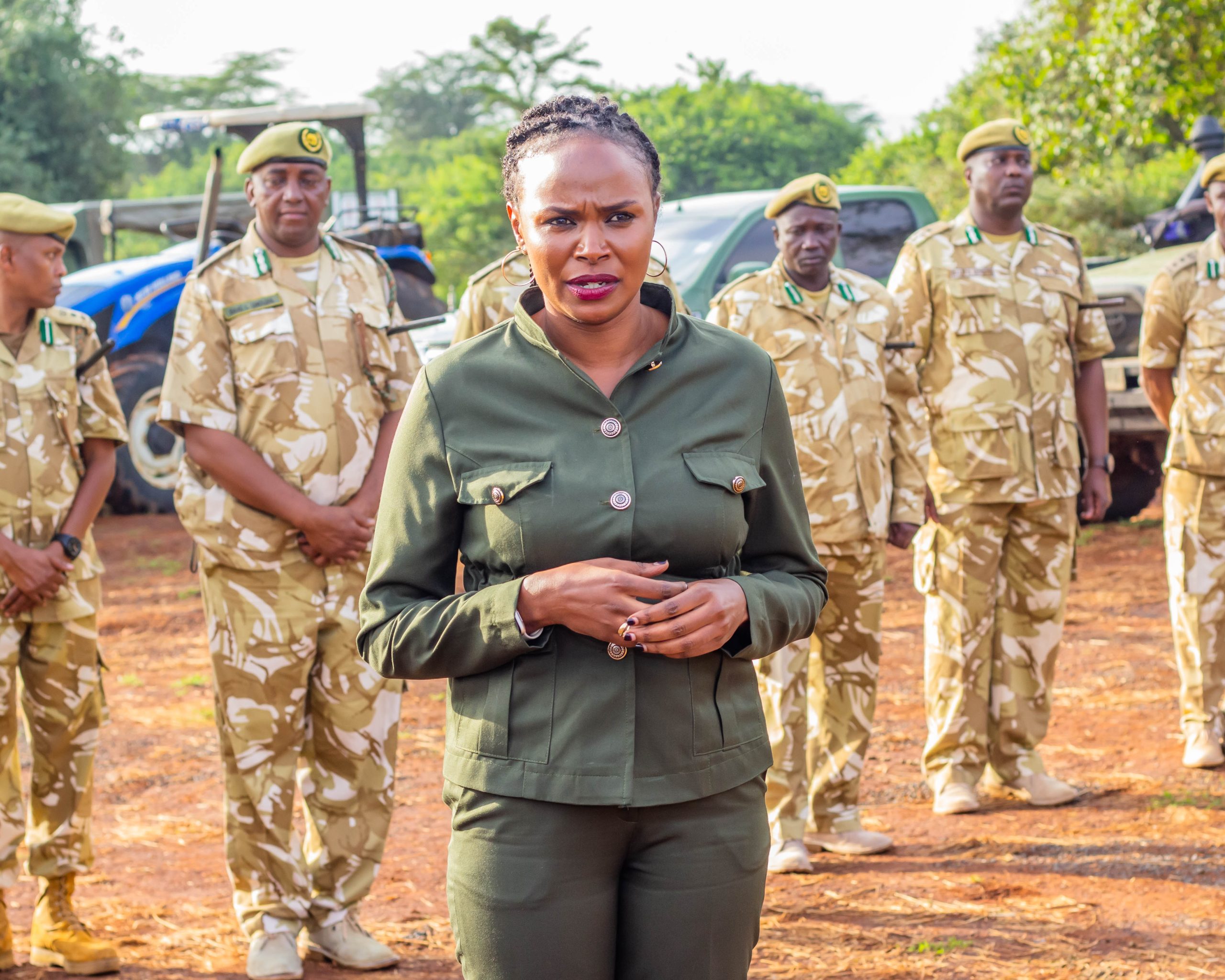The Principal Secretary State Department for Wildlife, Ms. Silvia Museiya, addressing the gathering during the function.