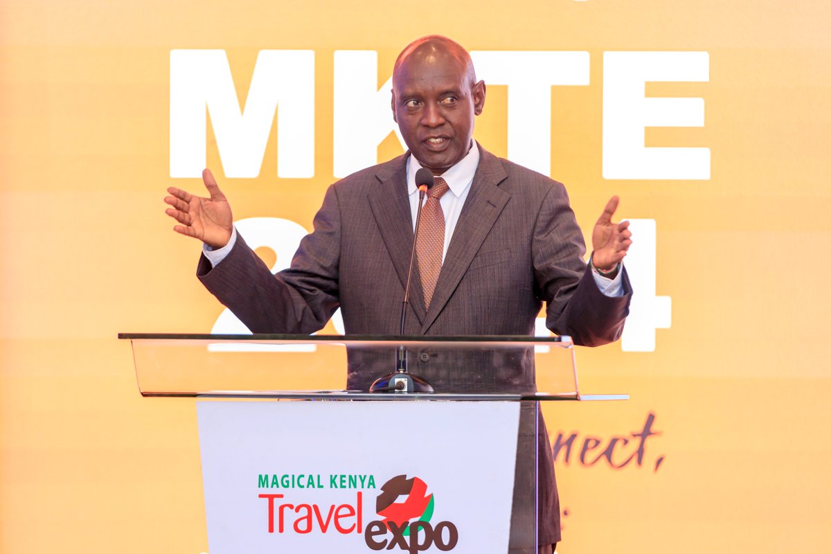 PS Tourism John Ololtuaa during the launch of MTKE, 2024