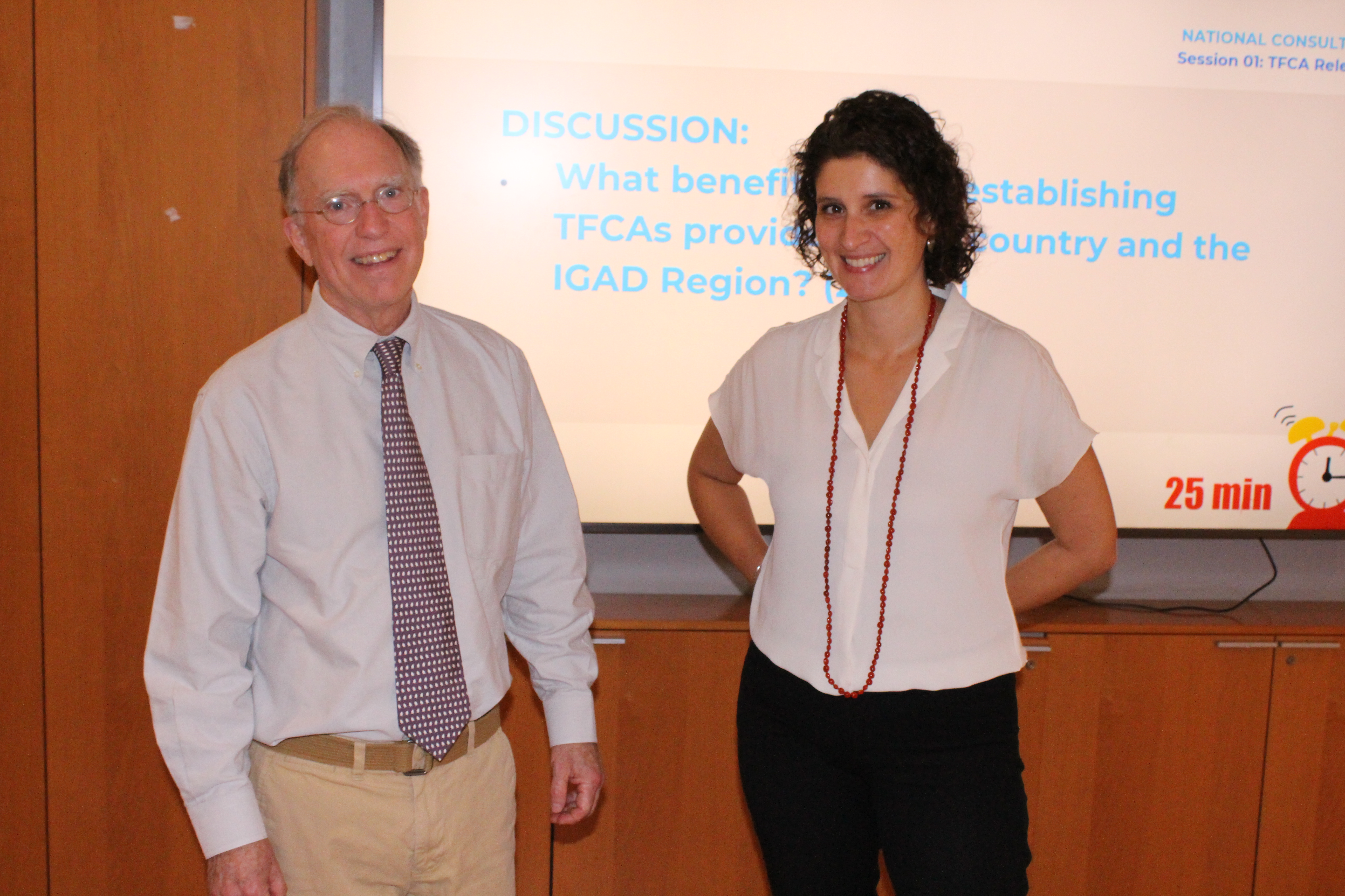 The coordinators of the meeting from CMS Secretariat.