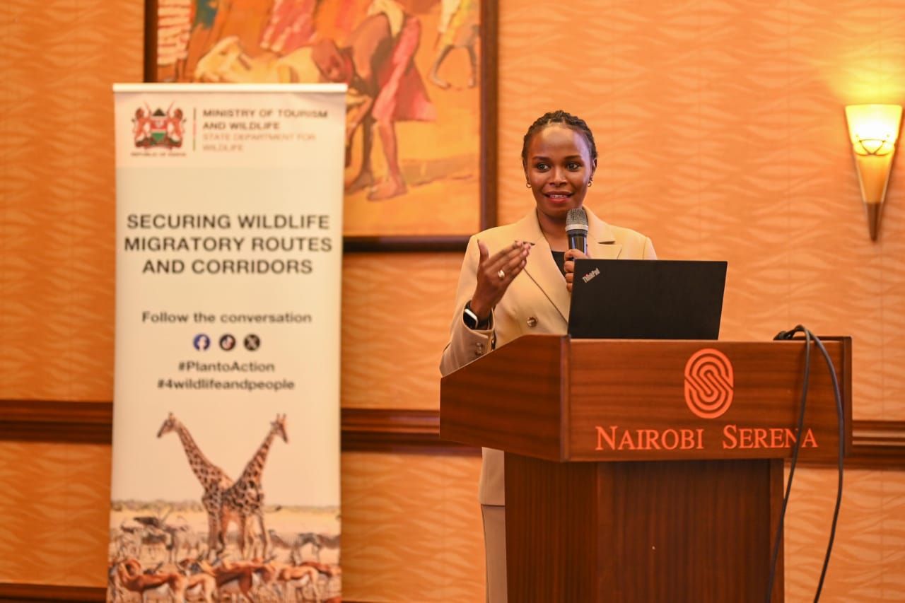 PS Museiya giving her remarks.